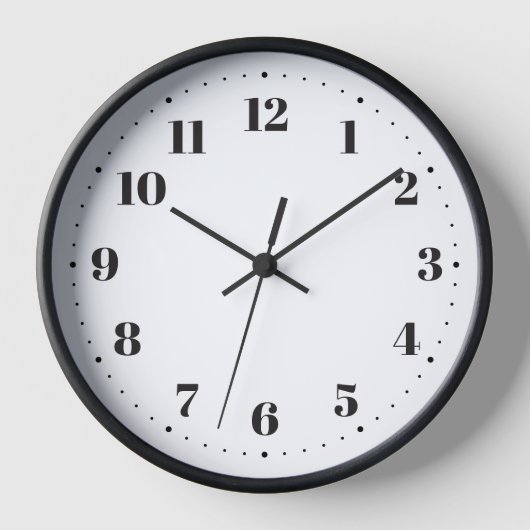 Slanke minimalistische wandklok ⏰ Modern & Stijlvo (Voorkant)