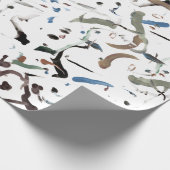 Slanke moderne Abstracte Giftwrap Cadeaupapier (Hoek)