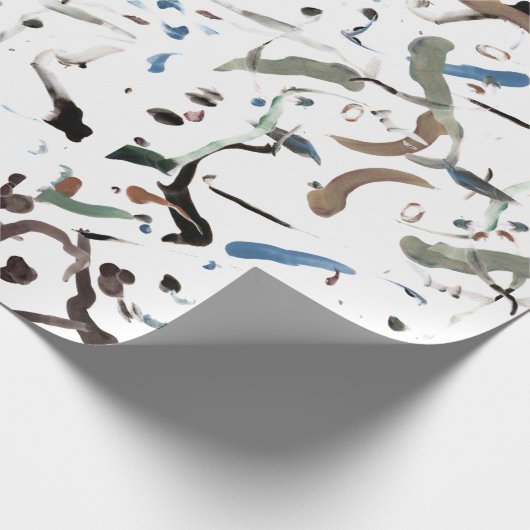 Slanke moderne Abstracte Giftwrap Cadeaupapier (Hoek)