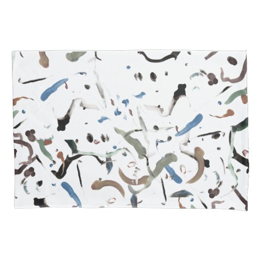 Slanke moderne Abstracte kussensloop Sham Set (Voorkant-Links)