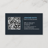 Slanke moderne auto carrosserie visitekaartje (Achterkant)