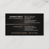 Slanke moderne auto carrosserie visitekaartje (Achterkant)