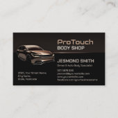 Slanke moderne auto carrosserie visitekaartje (Voorkant)