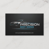Slanke moderne auto carrosserie visitekaartje (Voorkant)