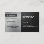 Slanke moderne auto carrosserie visitekaartje (Achterkant)