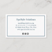 Slanke moderne badkamer Home Verbeteringen Visitekaartje (Achterkant)