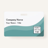 Slanke moderne bedrijf Logo Personeelsnaam Badges (Voorkant)