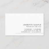 Slanke moderne design Sjabloon Elegant Visitekaartje (Achterkant)