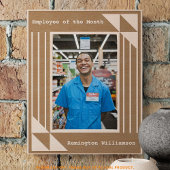 Slanke moderne lasergegraveerde werknemer van de m gegraveerde lijstjes