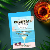 Slanke moderne levendige verjaardagscafé kaart