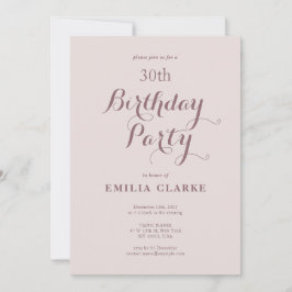 Slanke moderne verjaardagsfeestuitnodigingen voor  kaart