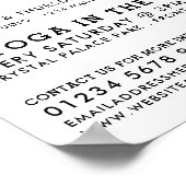 Slanke moderne yogaklasse Adverteren Poster (Hoek)