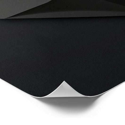 Slanke Ninja zwarte kat minimalistische kunst Poster (Hoek)