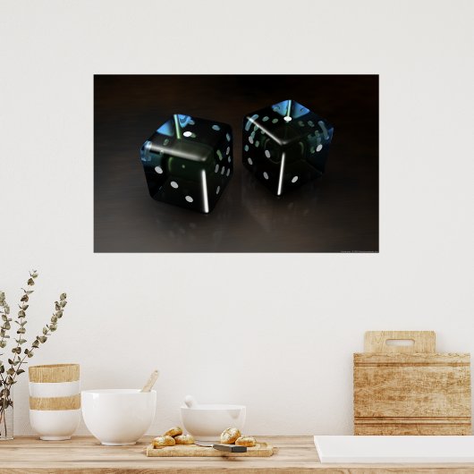 Slanke ogen poster (Keuken)