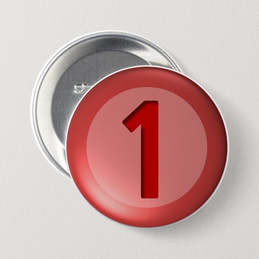 Slanke One Ball Buttonnen Ronde Button 7,6 Cm (Voorkant /achterkant)