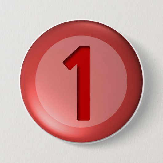 Slanke One Ball Buttonnen Ronde Button 7,6 Cm (Voorkant)