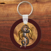 Slanke op een zwaard sleutelhanger (Voorkant)