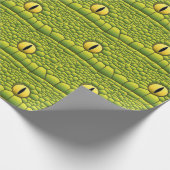 Slanke-over-reptielogen en huidpatroon cadeaupapier (Hoek)