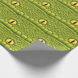 Slanke-over-reptielogen en huidpatroon cadeaupapier