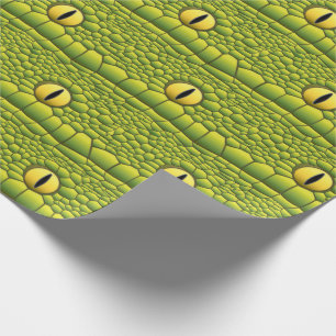 Slanke-over-reptielogen en huidpatroon cadeaupapier