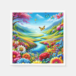 Slanke papieren handdoeken servet