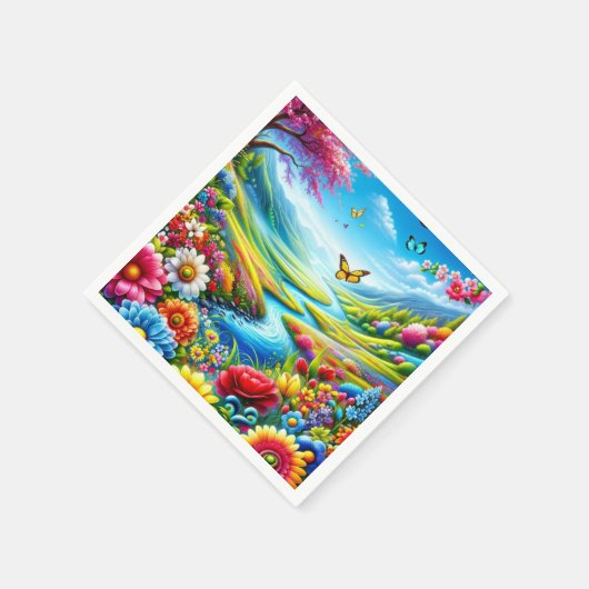 Slanke papieren handdoeken servet (Hoek)