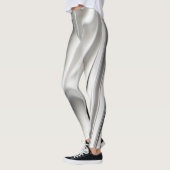 Slanke print van gesmolten staal leggings (Links)