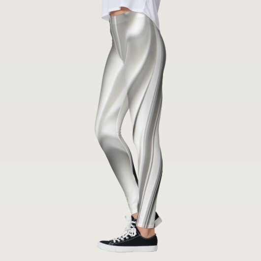 Slanke print van gesmolten staal leggings (Links)