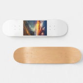 Slanke Ride White Skateboard (Horizontaal)