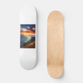 Slanke Ride White Skateboard (Voorkant)