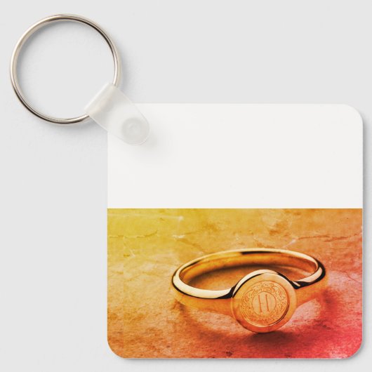 Slanke roestvrijstalen sleutelhanger (Voorkant)