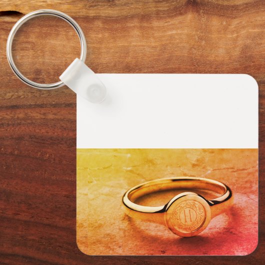 Slanke roestvrijstalen sleutelhanger (Voorkant)