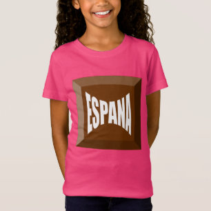 Slanke roze jersey T-shirt voor ESPANA-meisjes