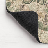 Slanke Salie Botanisch Bloemmotief Muismat (Hoek)