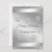 Slanke sequenties sneeuwvlokken in feestelijke ker kaart (Achterkant)