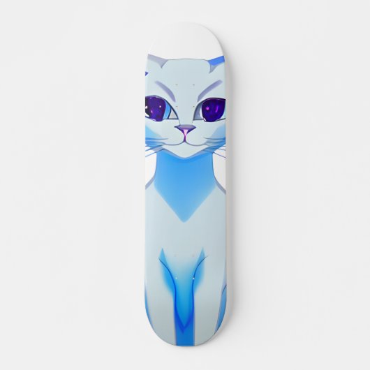 Slanke Siamese kat Persoonlijk Skateboard (Voorkant)