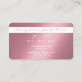 Slanke simplistic Credit Card Shining Lavender Visitekaartje (Achterkant)
