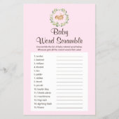 Slanke slaapkamer voor Baby Word Scramble Game Flyer (Voorkant)