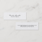 Slanke speciale, moderne professional mini visitekaartje (Voorkant / Achterkant)