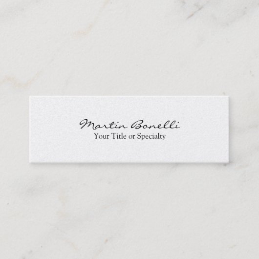 Slanke speciale, moderne professional mini visitekaartje (Voorkant)