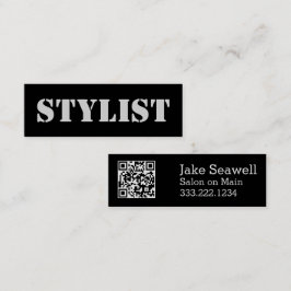 Slanke Stedelijke QR-code Mini Visitekaartje