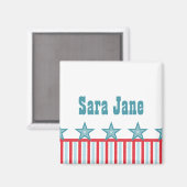 Slanke sterren en Stripes Magnet (Voorkant / Achterkant)