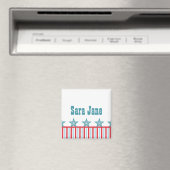 Slanke sterren en Stripes Magnet (Insitu (Vaatwasser))