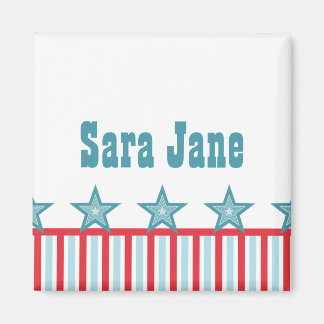 Slanke sterren en Stripes Magnet