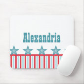 Slanke sterren en Stripes Mousepad Muismat (Met muis)