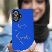Slanke stijlvolle Kamala Harris Blue Minimalism Cu Case-Mate iPhone Case