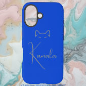 Slanke stijlvolle Kamala Harris Blue Minimalism Cu Case-Mate iPhone Case