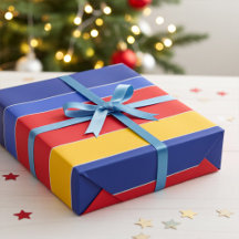 Slanke, stijlvolle rood blauwe gele en zilveren st