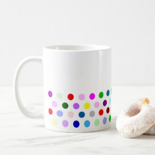 Slanke Stippen met meerdere kleuren Koffiemok