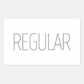 Slanke Tan Regular Coffee Rechthoekige Sticker (Voorkant)